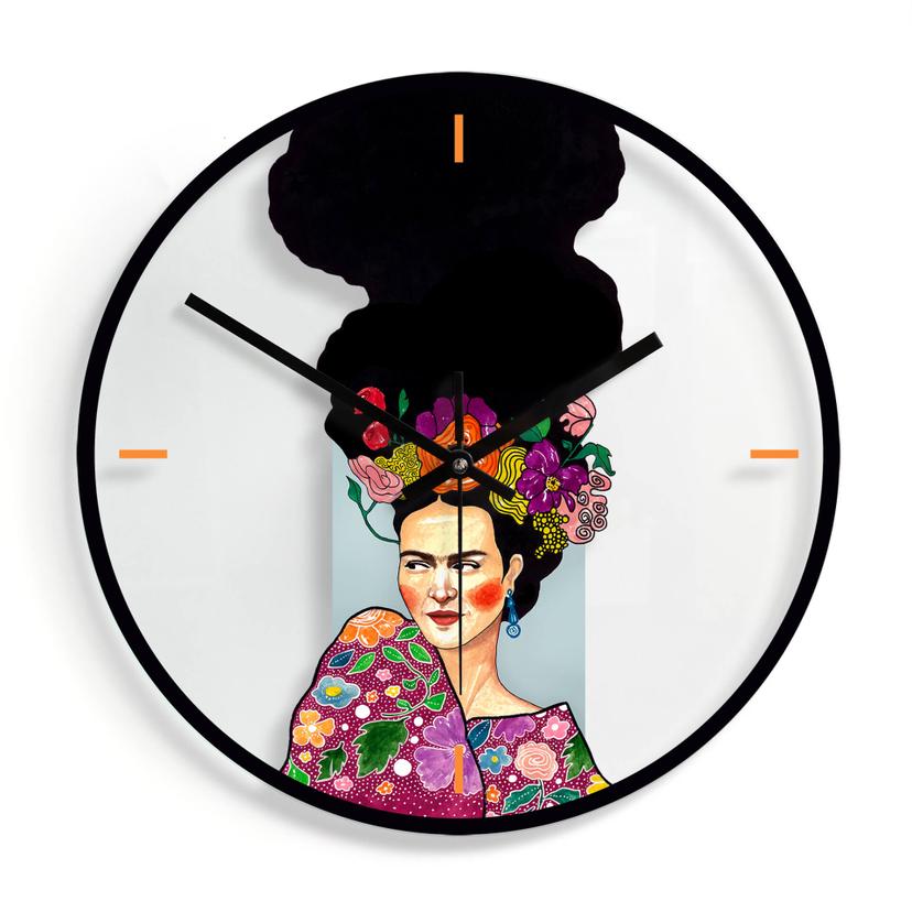Horloge murale en verre - Hülya - Frida
