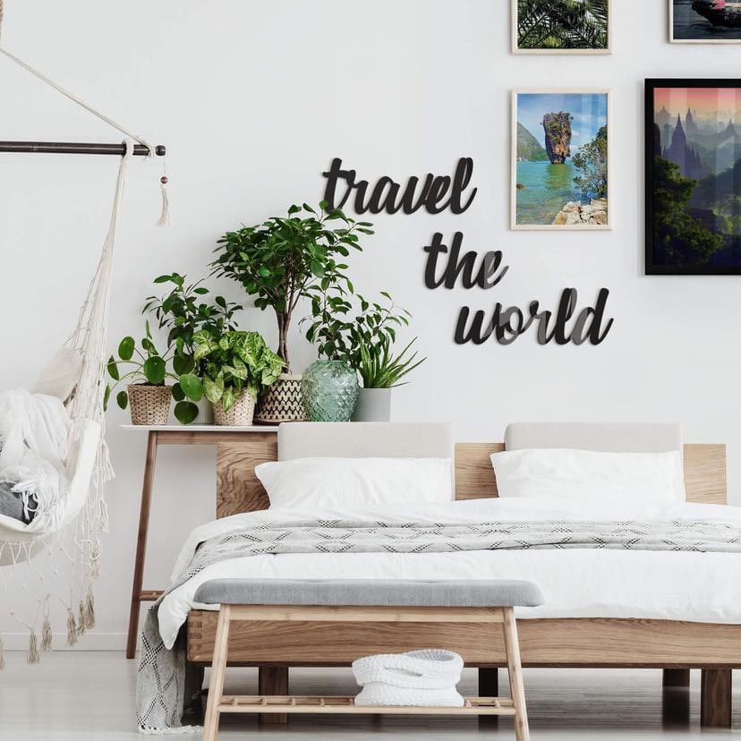 Akrylbogstaver Travel the world