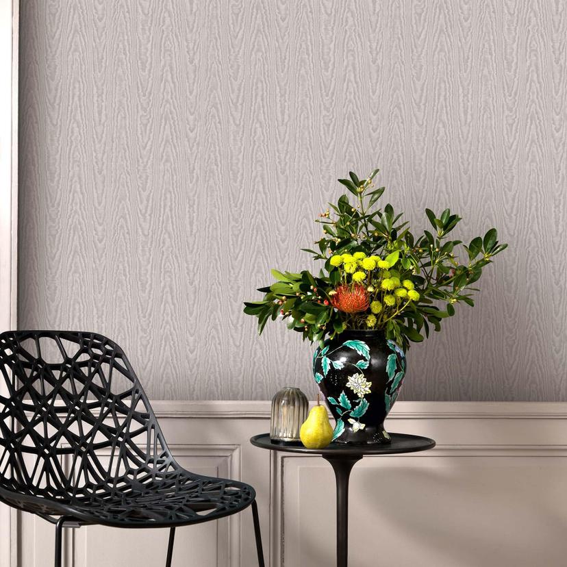 Erismann Versailles taupe, creme, lyseffekt tapet