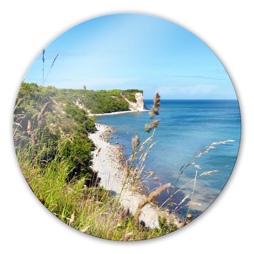 Tableau en verre - Cap Arkona - rond
