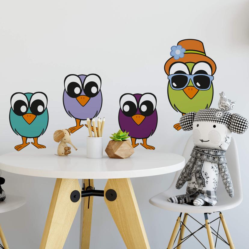 Sticker mural - Gang d'Oiseaux
