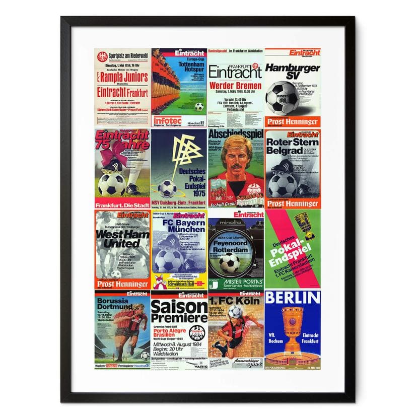 Póster Eintracht Frankfurt - Póster retro de pared