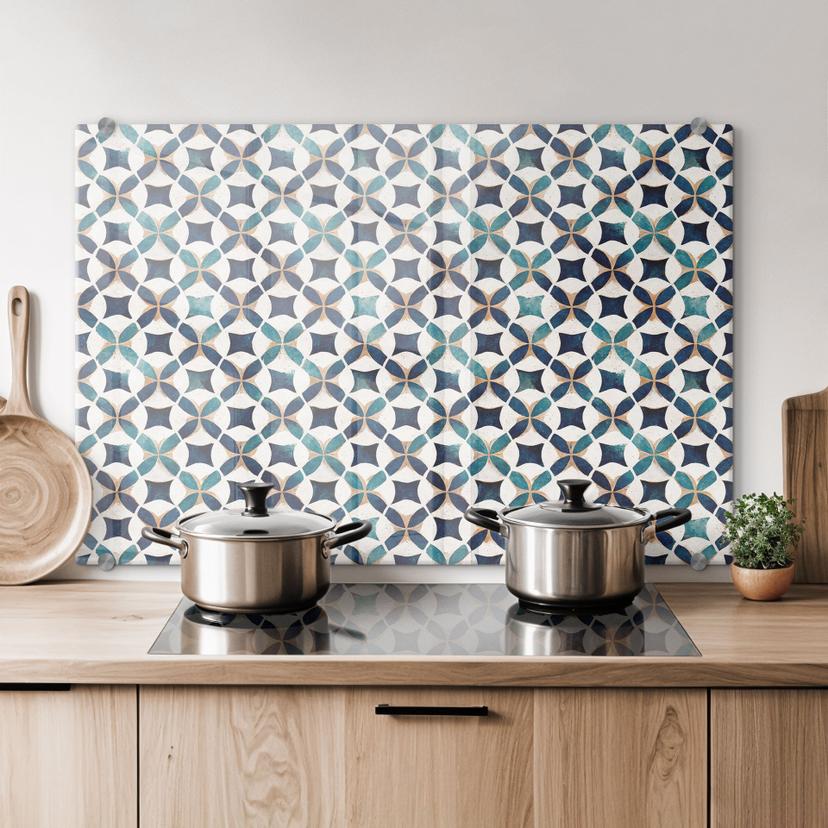 Spritzschutz Portugiesisches Muster - Azulejos - Treechild