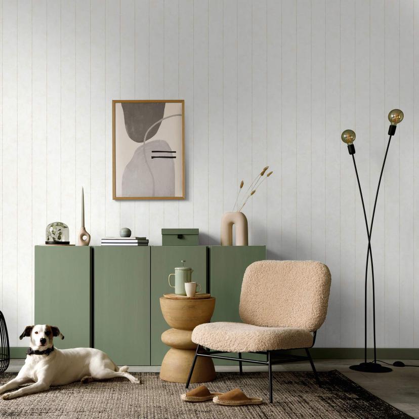 Multistribet tapet, non-woven Shades Iconic beige