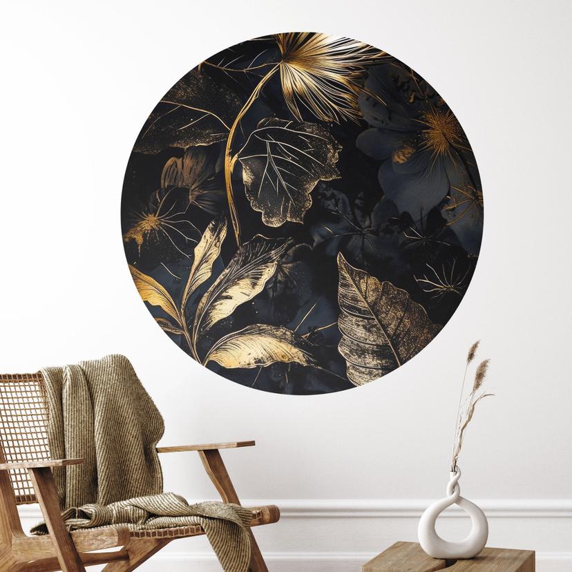 Wallsticker Planter i natten - Jaszke - Rund