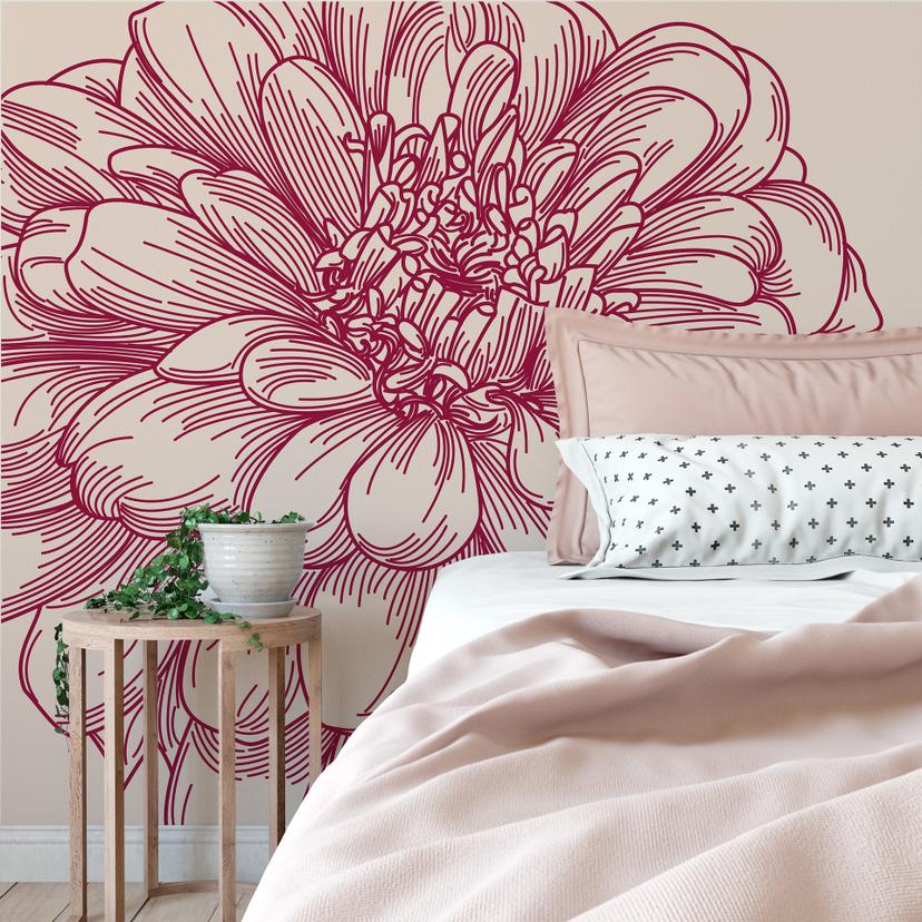 Papier peint photo - Illustration de fleur