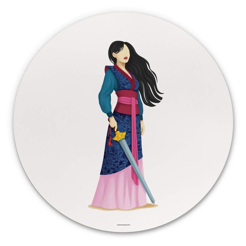 Tableau sur alu-Dibond rond Tohmé - Mulan