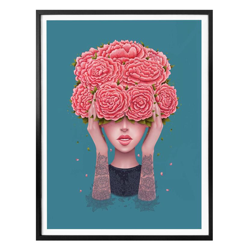 Póster Korenkova - No oigo azul