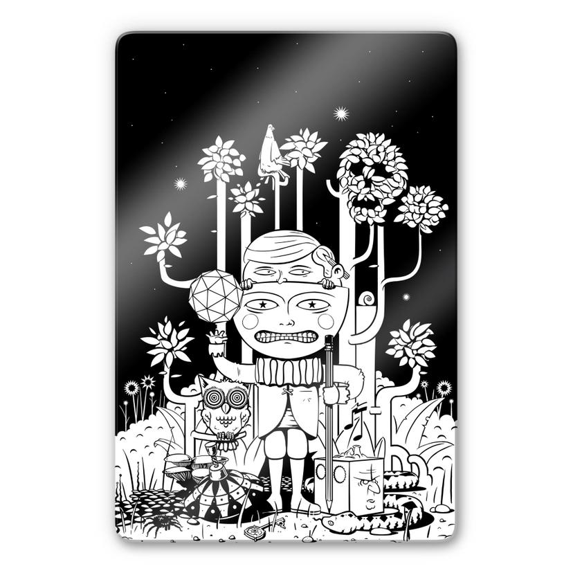 Glasschilderij Drawstore - In the Woods