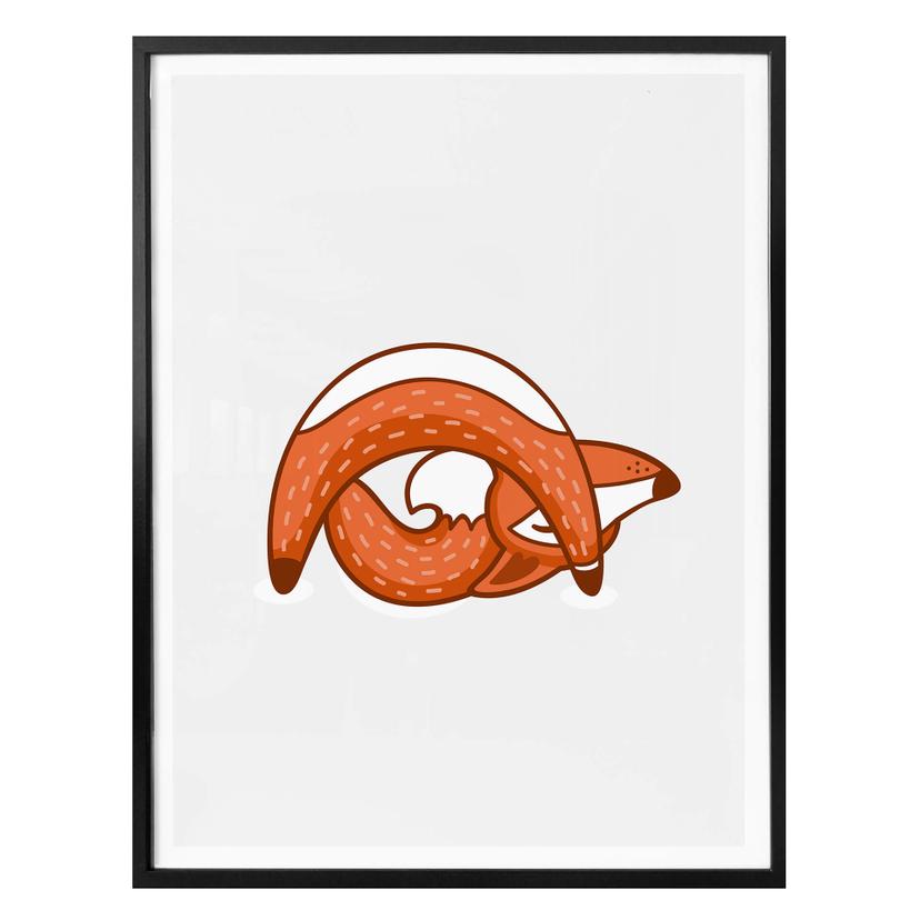 Affiche - Yoga-renard 06