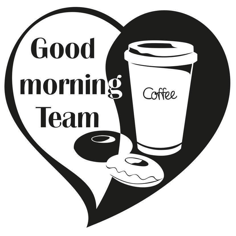 Adesivo murale - Good Morning Team