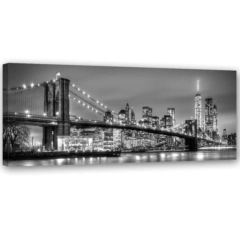 Canvasbillede, New York Brooklyn Bridge