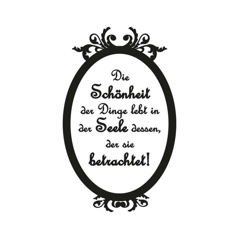 Wandtattoo Die Schönheit der Dinge...