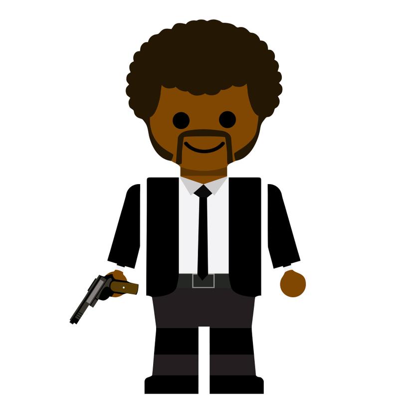 Wandtattoo Gomes - Pulp Fiction Spielzeug - Jules