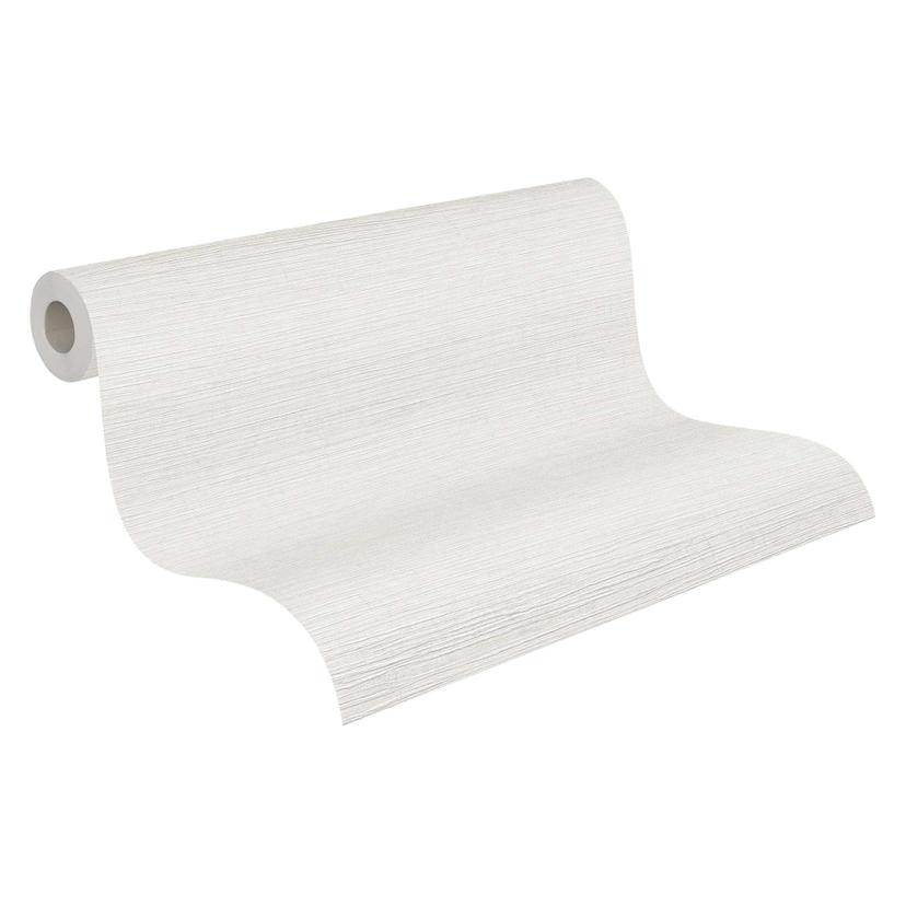 Strukturerad tapet, non-woven tapet slät vit, Metropolitan Stories från Livingwalls