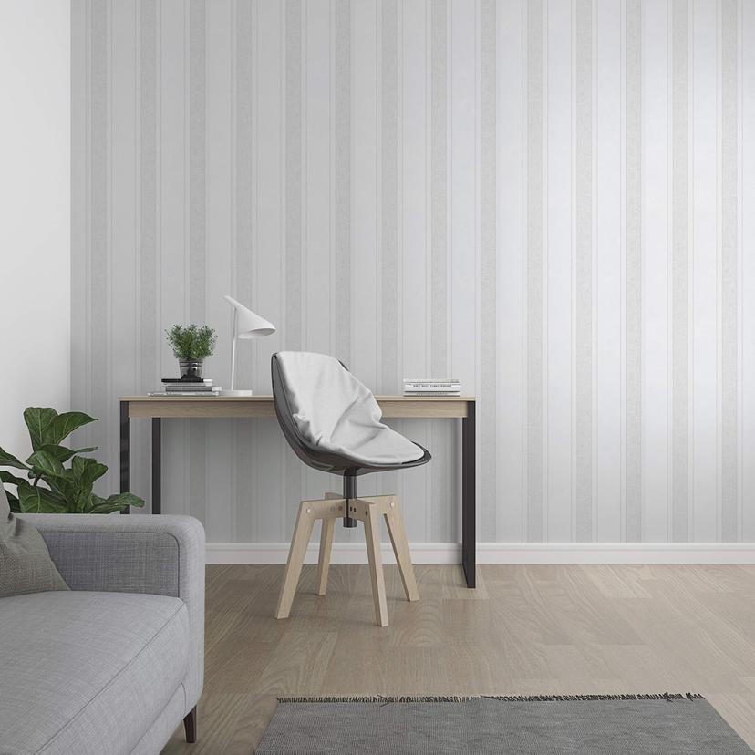 Tapet, non-woven Novamur Yvi hvid