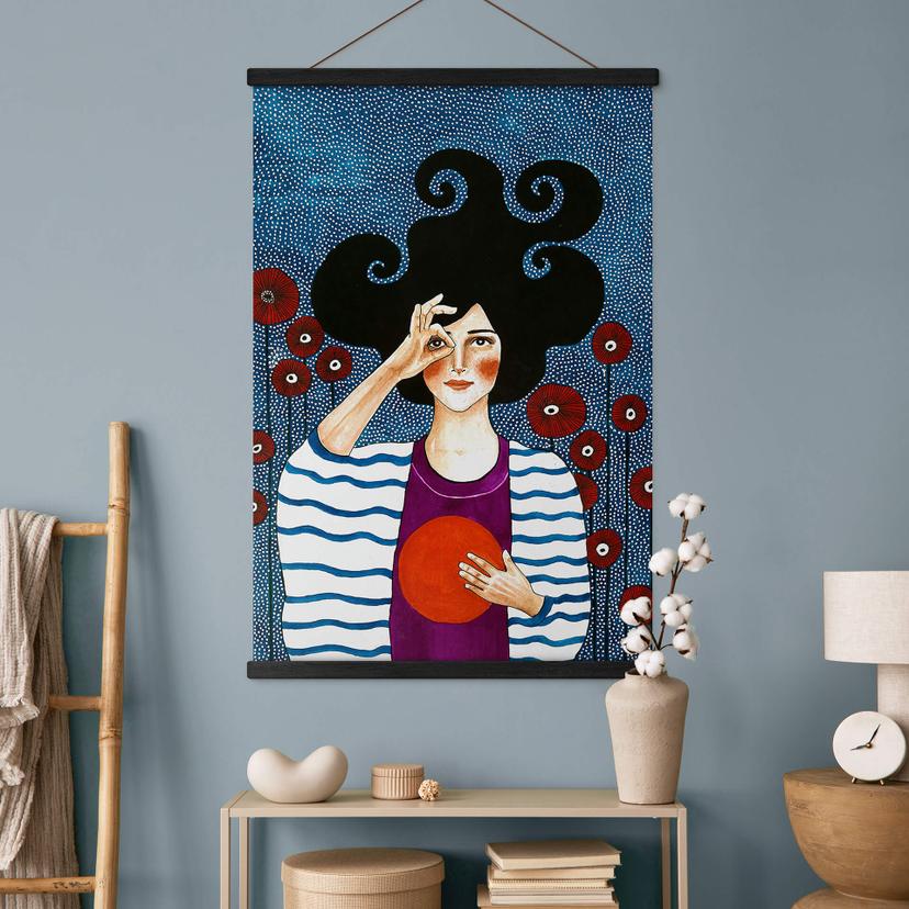 Poster tessile Hülya - Momento di consolazione