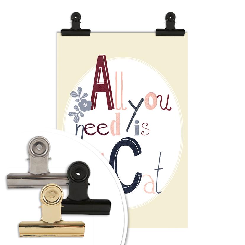 Poster Loske - All you need is a cat