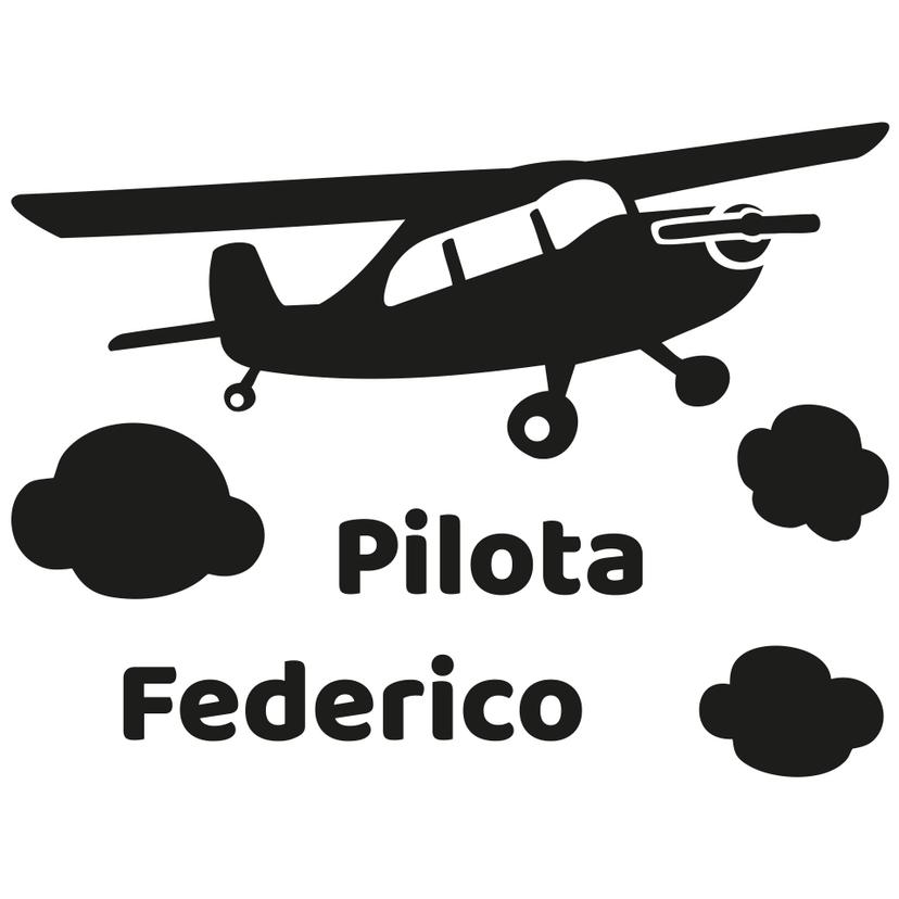 Adesivo murale + Nome Pilota