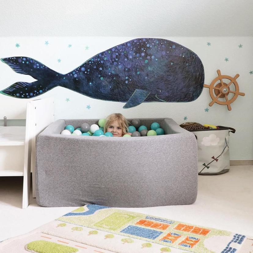 Sticker mural Blanz – Baleine