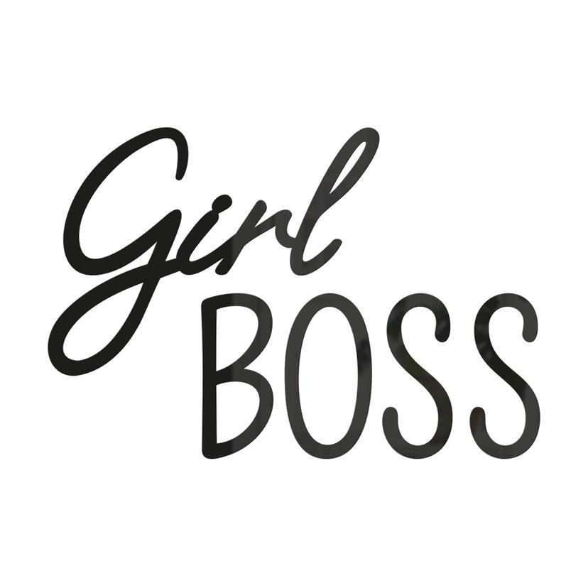 letra 3D Girl Boss - decoración acrílica