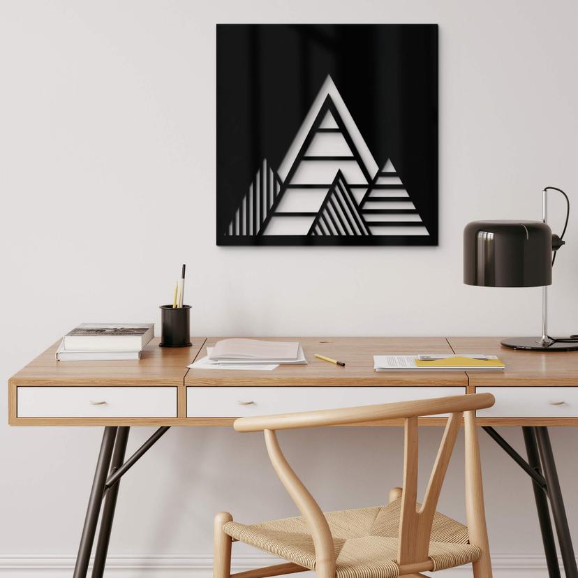 Decoración acrílica Montañas geométricas