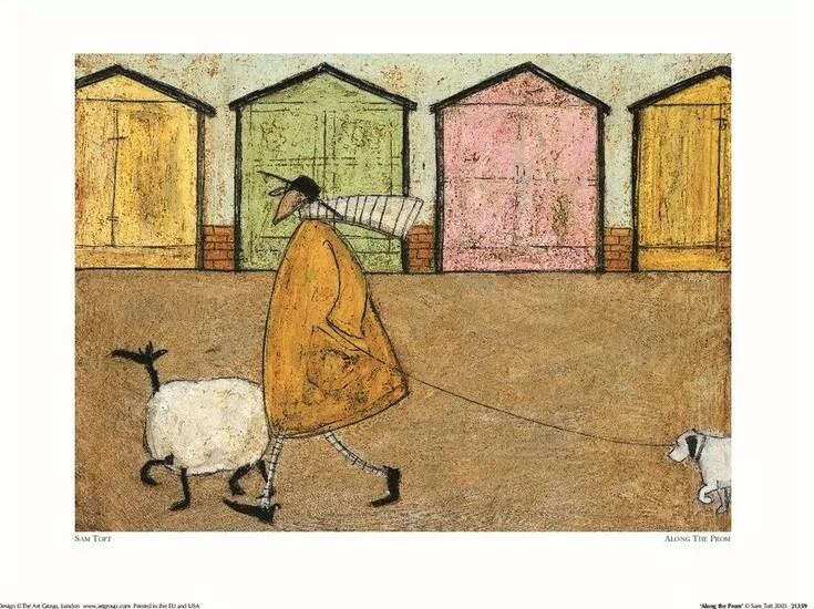 Plakat Sam Toft - Along the Prom kunsttryk, Sam Toft (30 x 40 cm)