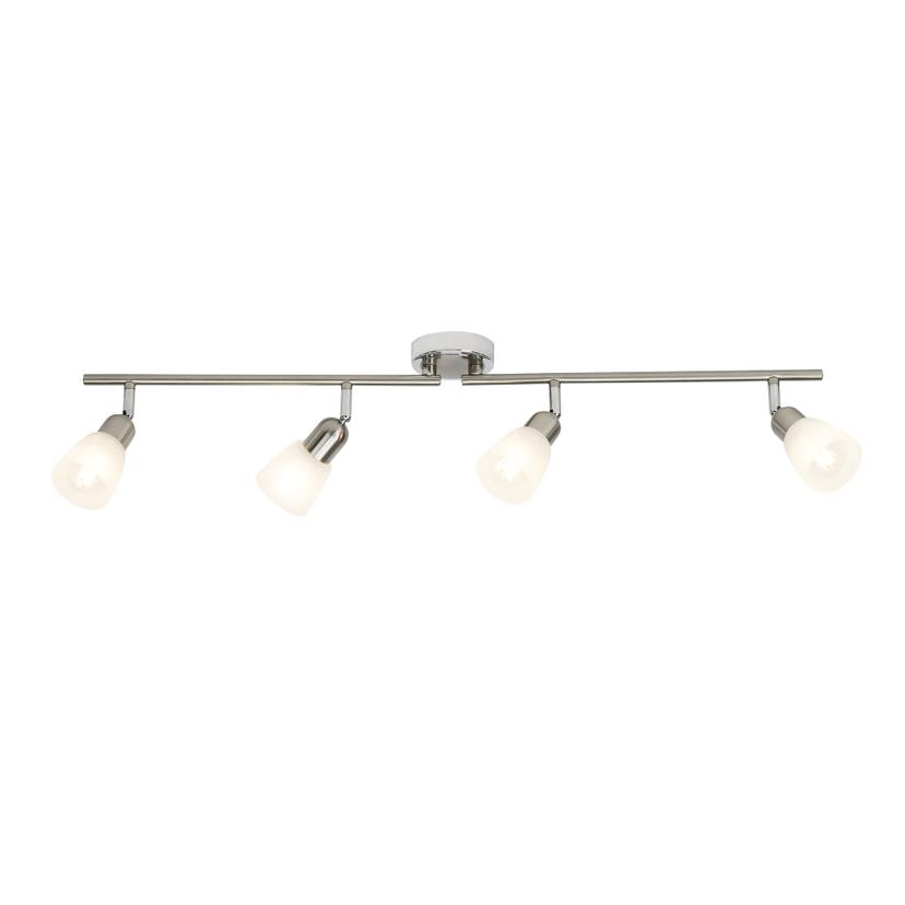 Spotrohr Benjamin, metallic, 70 x 17,5 cm, Glas Strahler