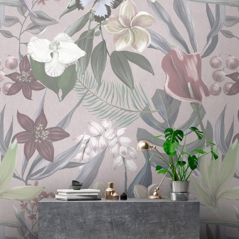Livingwalls Fototapet Walls by Patel Orchid Garden 1