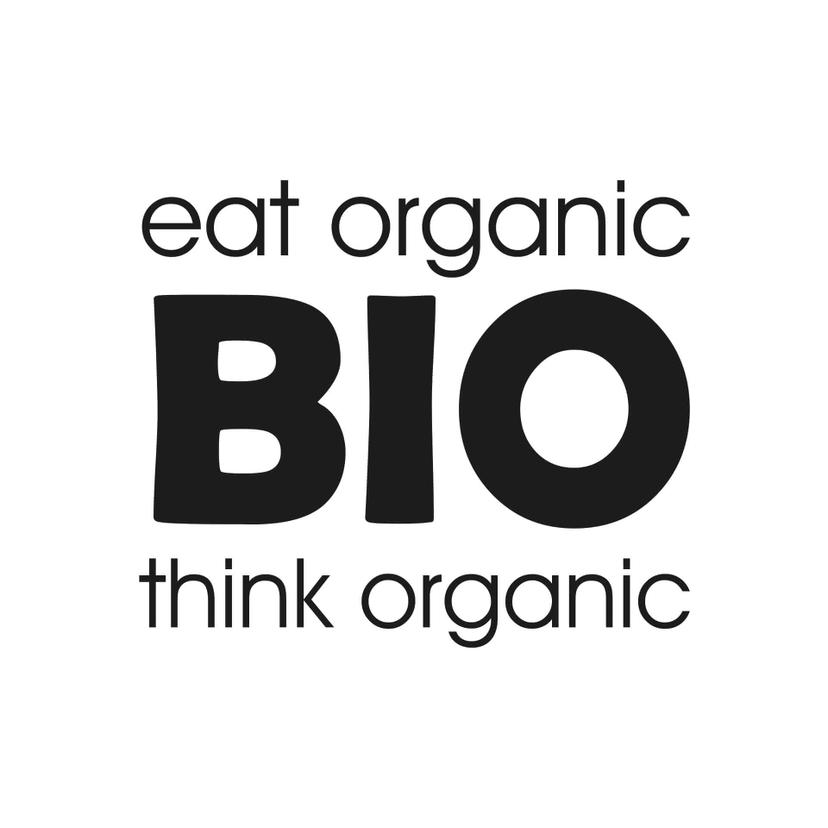 Adesivo murale - eat organic think organic