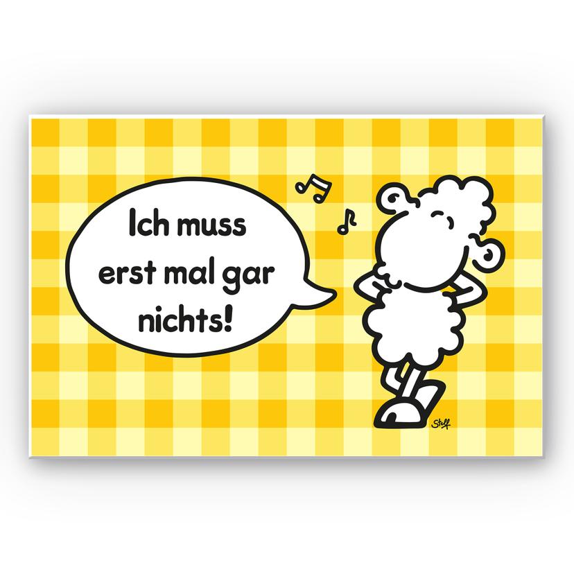 Wandbild sheepworld Worthelden Erst mal gar nichts