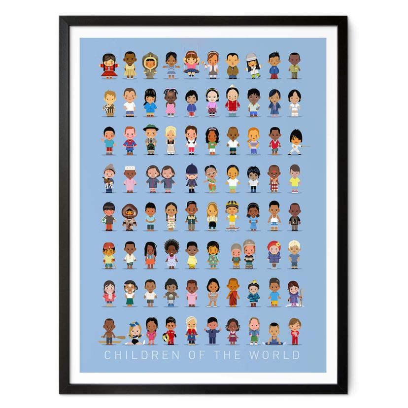 Póster Braun - Niños del mundo