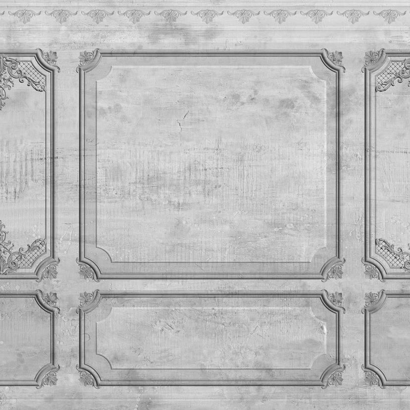 Carta da parati Architecture WallPaneling1 in grigio - Tessuto non tessuto Designwalls 2 - 2,55 x 3,