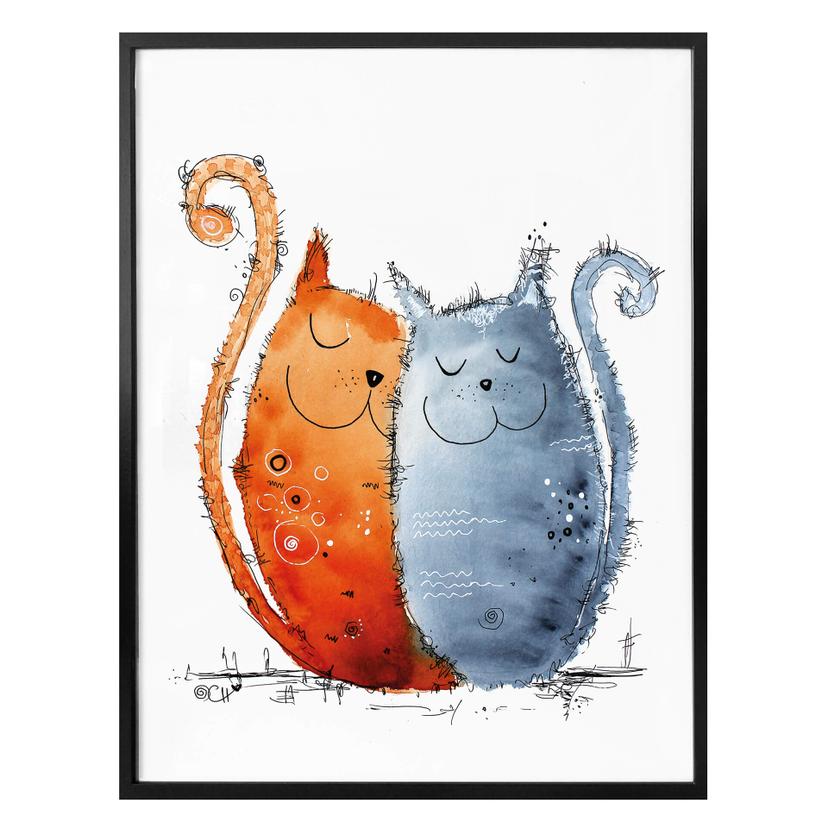 Póster Hagenmeyer - Gatos enamorados