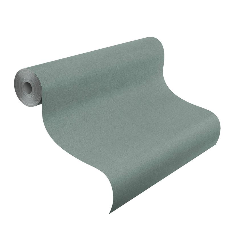 Rasch papier peint intissé, papier peint uni Salsa bleu pétrole