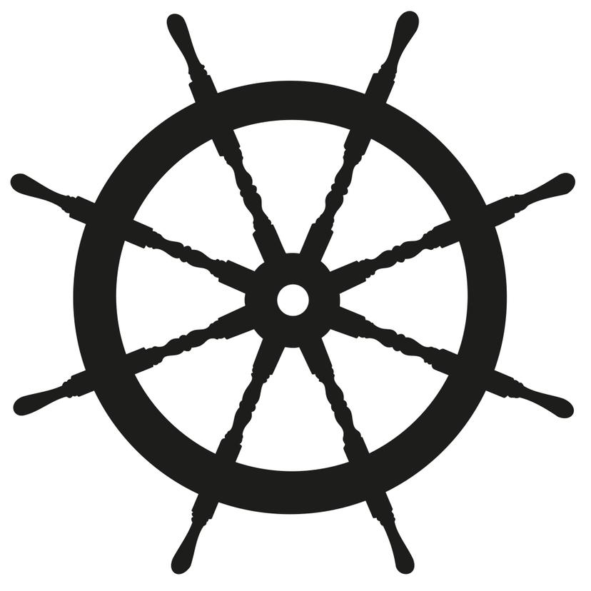 Sticker carrelage : Gouvernail