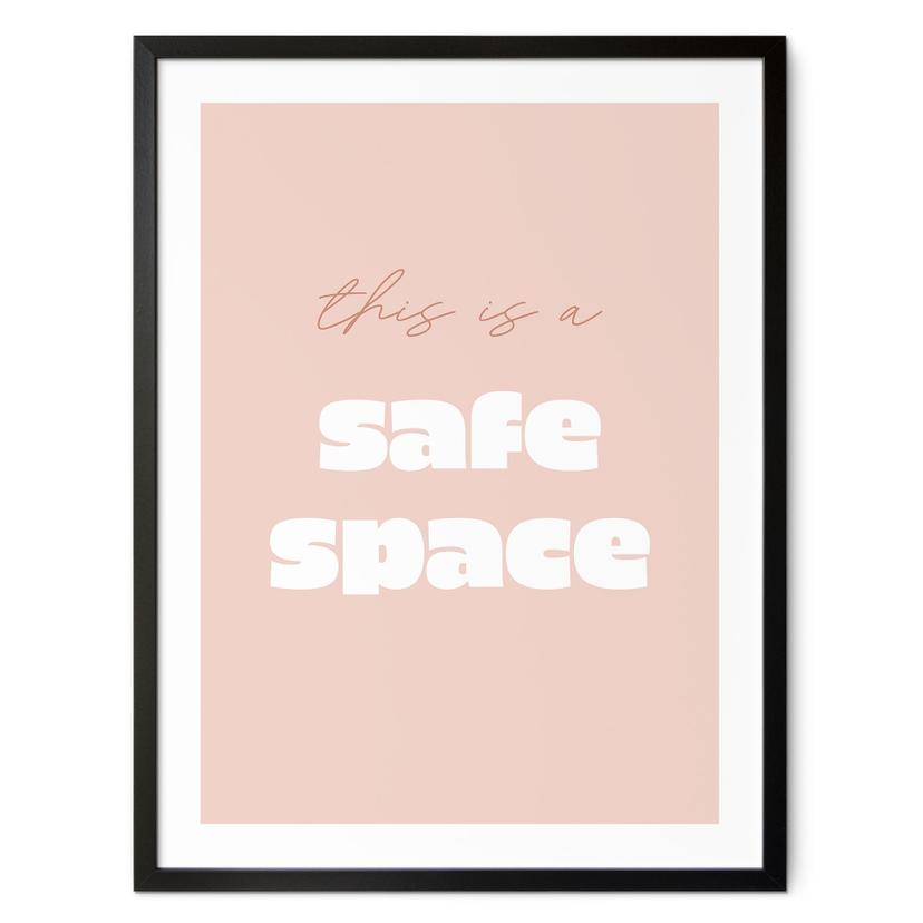 Plakat This is a safe space