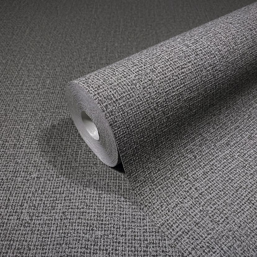Non-woven Tekstil Tapet Tekstil ensfarvet grå Tekstur