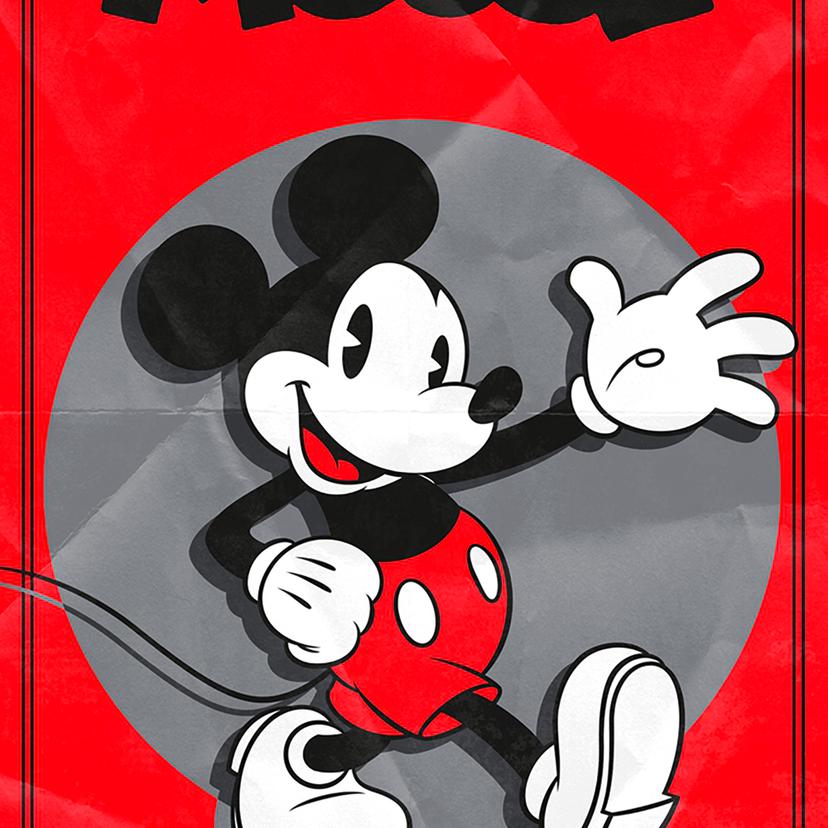 Non-woven tapet - Mickey American Classic - 100 x 250 cm