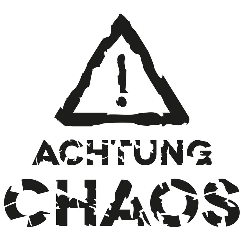 Wandtattoo Achtung Chaos