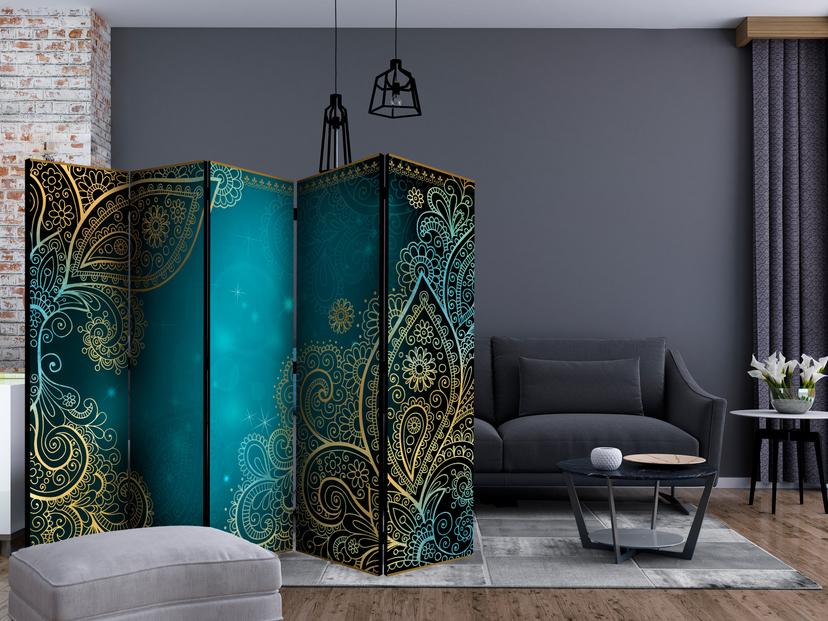 Schermo divisorio - Ali orientali , 5 pezzi - 225x172 cm