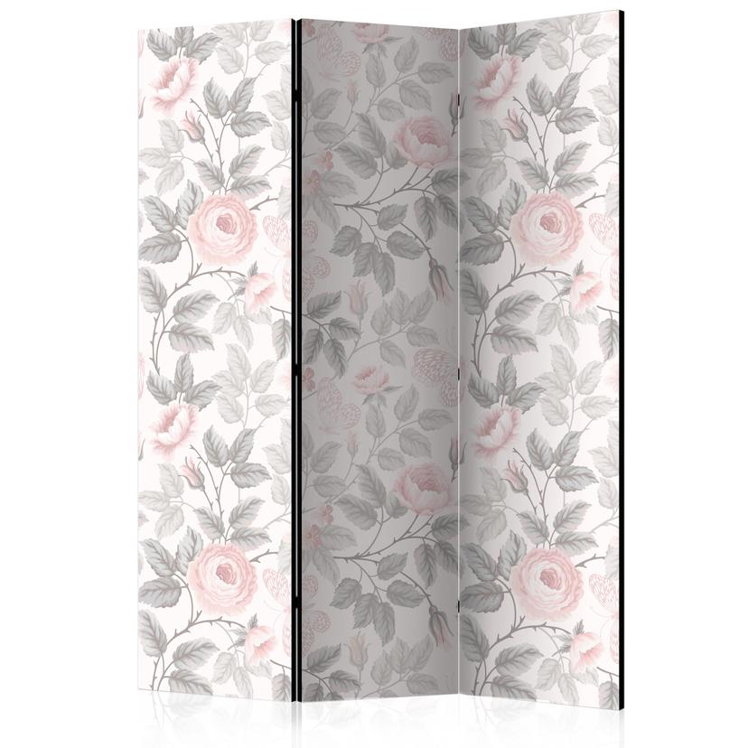 Paravent Séparation de pièce - Roses aquarelles, 3 pièces