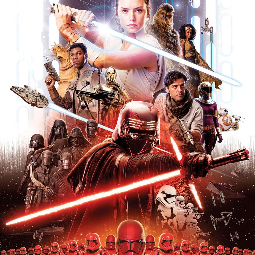 Papier Fototapete - STAR WARS EP9 Movie Poster Rey - 184 x 254 cm