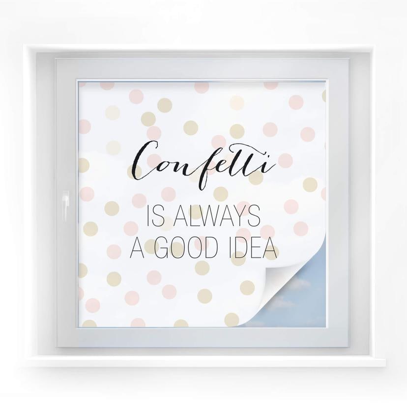 Película de privacidad Confetti & Cream - El confeti siempre es una buena idea