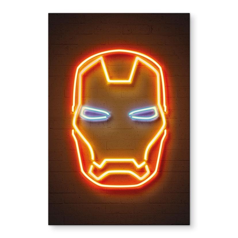 Billede af Iron Man - Mielu – print på aluminium (Alu-Dibond)