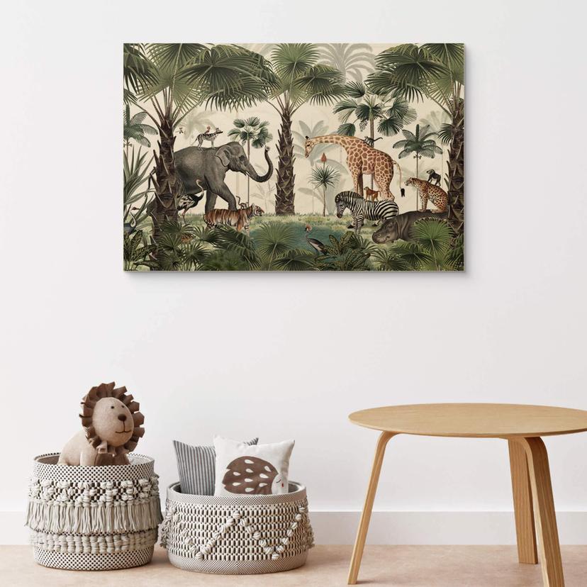 Stampa su legno Kikki Belle - Regno degli animali