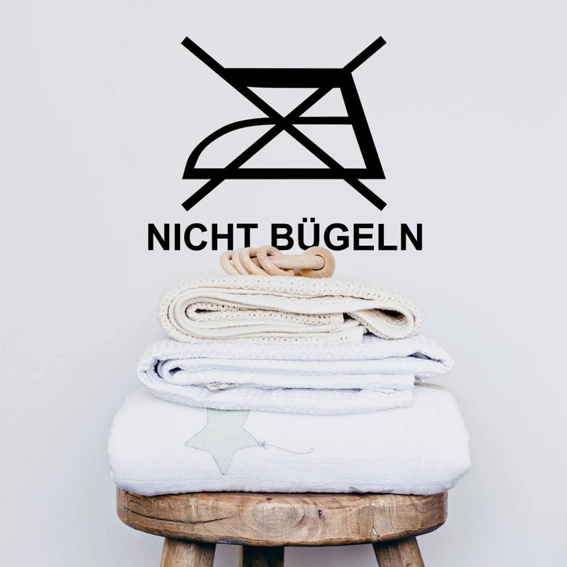 Wandtattoo Wäschezeichen Nicht Bügeln