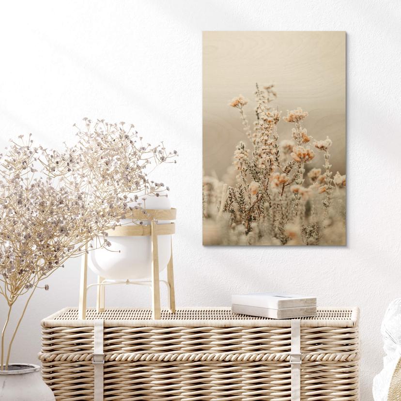 Holzbild Annie - Eisblüten