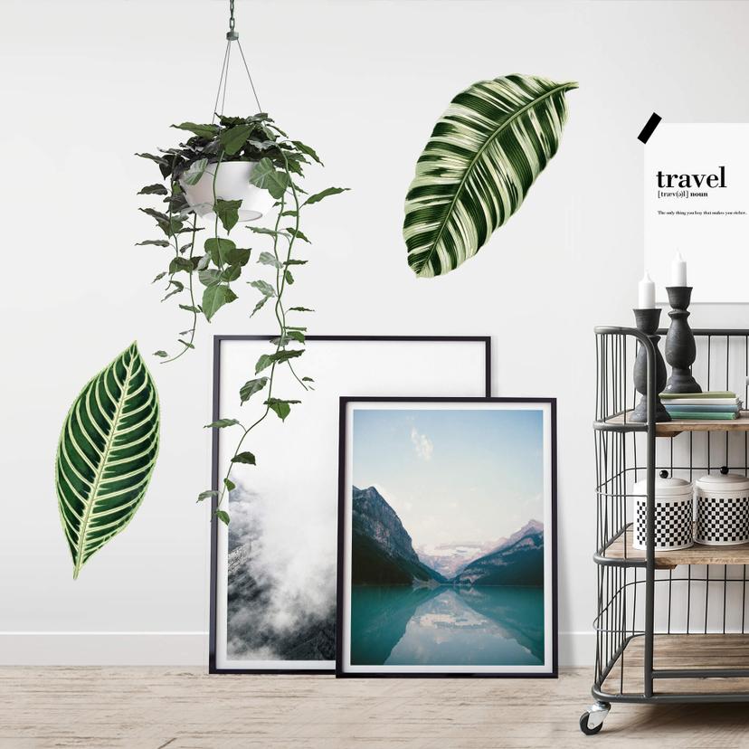 Muursticker Botanical Leaves