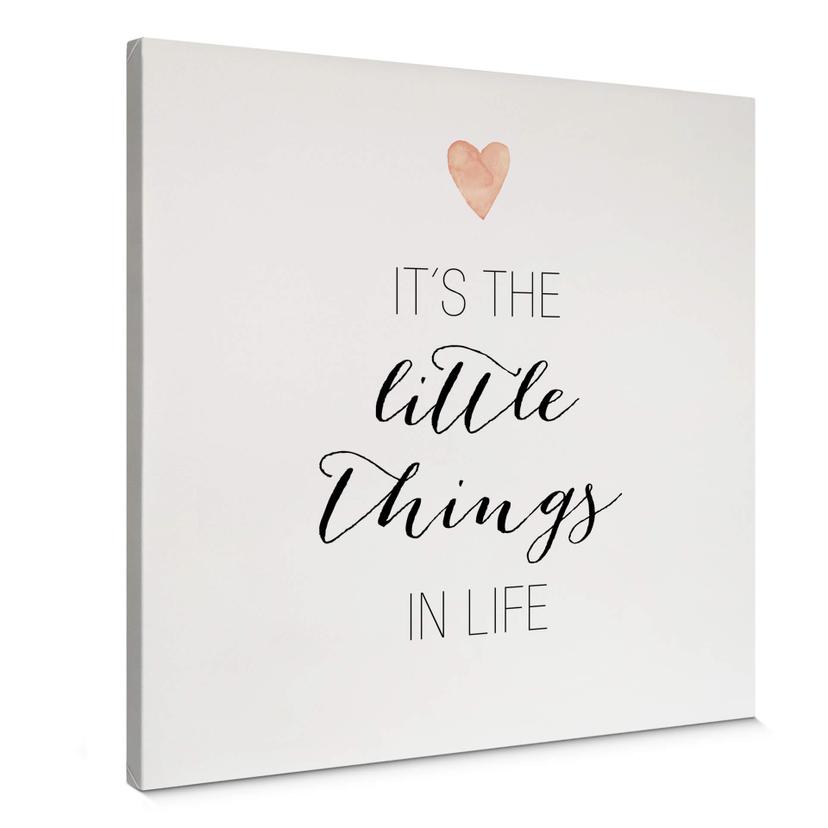 Lienzo Confetti & Cream - It's the little things in life - Cuadrado